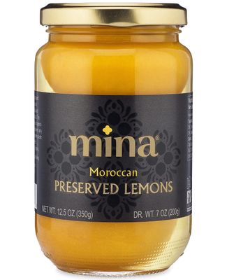 Mina Preserved Lemons - 12.5 Ounce Authentic Moroccan Gourmet Beldi Lemons, Moroccan Preserved Lemons in Jar, Ideal for Tagine, Couscous, Preserved Lemon, Non-GMO, Vegan, Keto, Kosher, Gluten Free