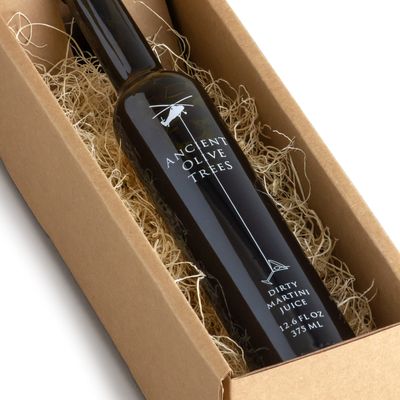 ANCIENT OLIVE TREES - Olive Juice for Dirty Martinis | Olive Brine Prefect for Martini, Vermouth, and Dirty Sue | 12.6 FL. OZ. | 1 CT