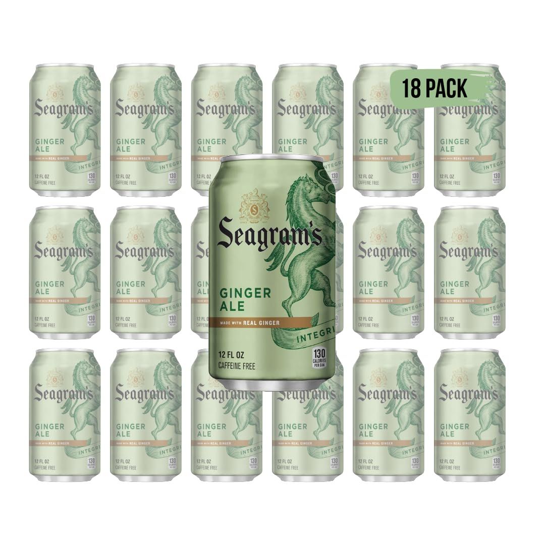 Generic Seagram Ginger Ale 12fl oz Cans 18 Pack