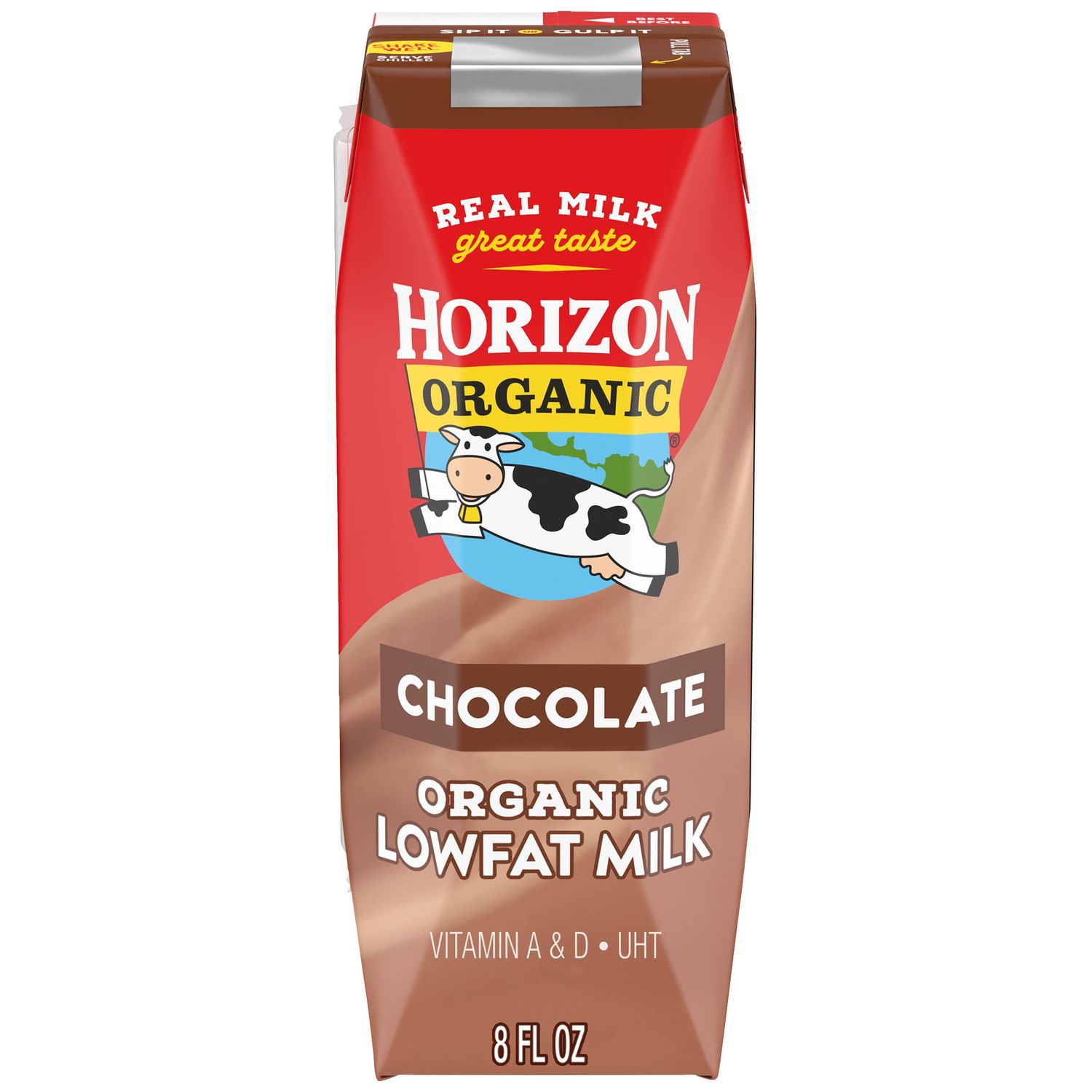 Horizon Organic Shelf-Stable 1% Lowfat Milk Box, Chocolate, 8 Fl Oz, 1 Pack