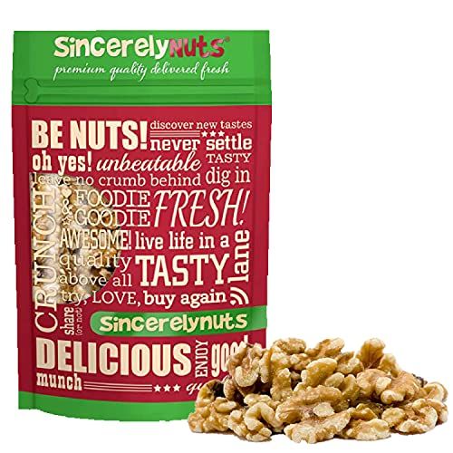 Sincerely Nuts Raw Shelled Walnuts (5lb bag) | No Shell Walnut Halves and Pieces | Easy to Eat &amp; Cook Right Out of the Bag | Kosher &amp; Gluten Free Superfood | Plant Based Fiber &amp; Healthy Fats