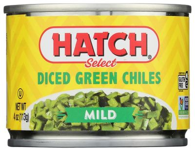 Hatch Mild Diced Green Chilis 4 Ounce (Pack of 12)
