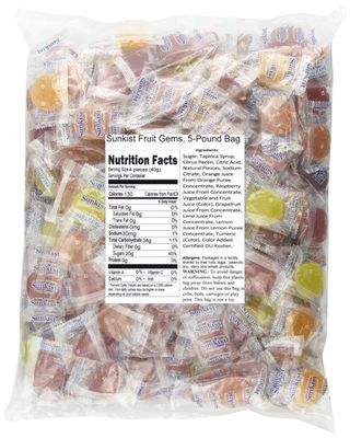 Sunkist Fruit Gems, 5-Pound Bag