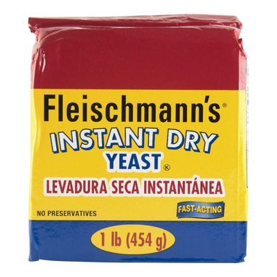 Fleischmanns Yeast, Fleischmanns Instant Dry Yeast, 16 Ounce - 1 Pack, Fast-Acting, Gluten Free, No Preservatives