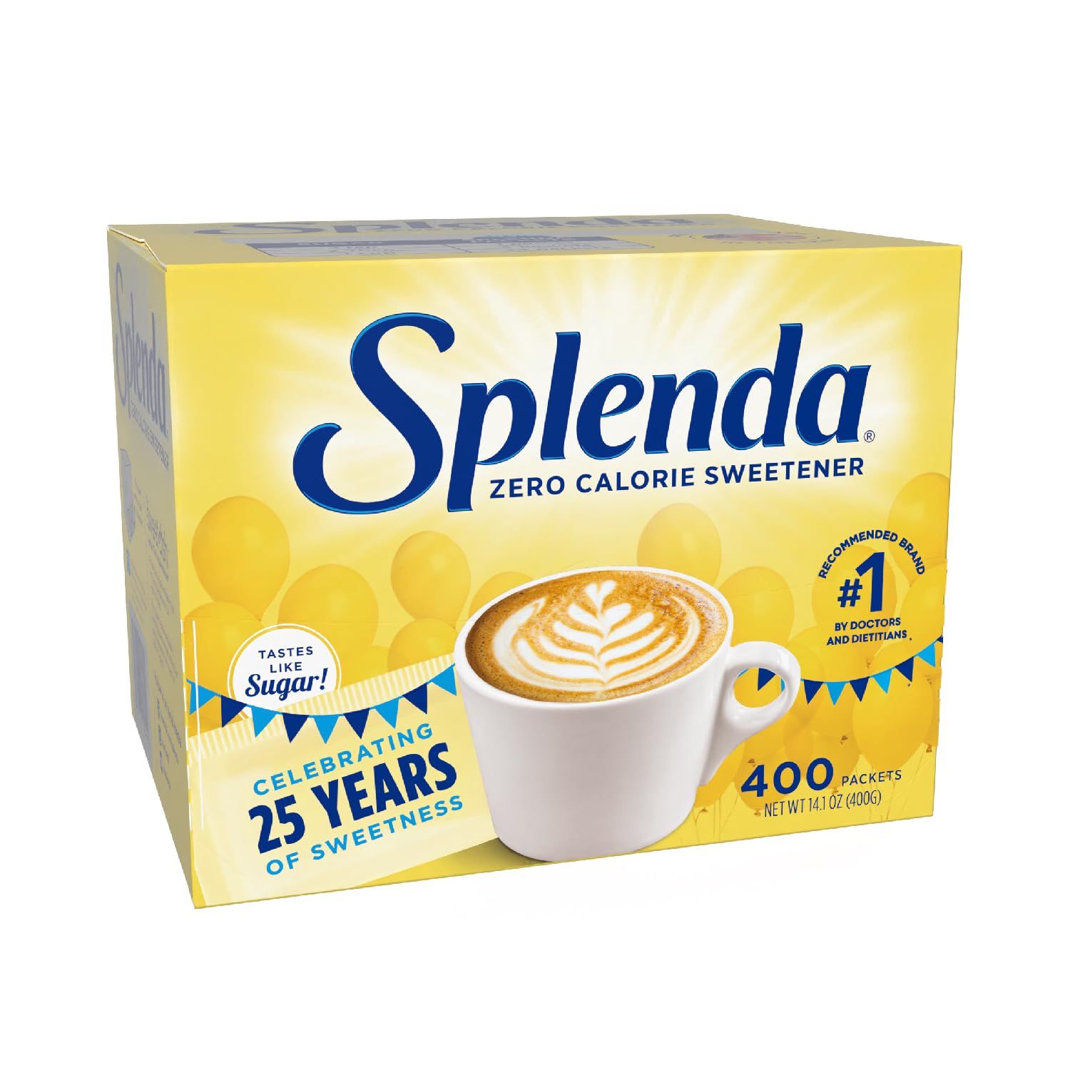SPLENDA Zero Calorie Sweetener, 400 Count Packets