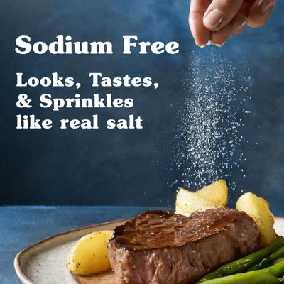Nu-Salt Sodium-Free Salt Substitute (3 Pack) Contains Potassium Chloride, Table Salt Alternative, Vegan, Good for Chips, Pretzels, French Fries, Popcorn Seasoning, 3oz Shaker Bottle