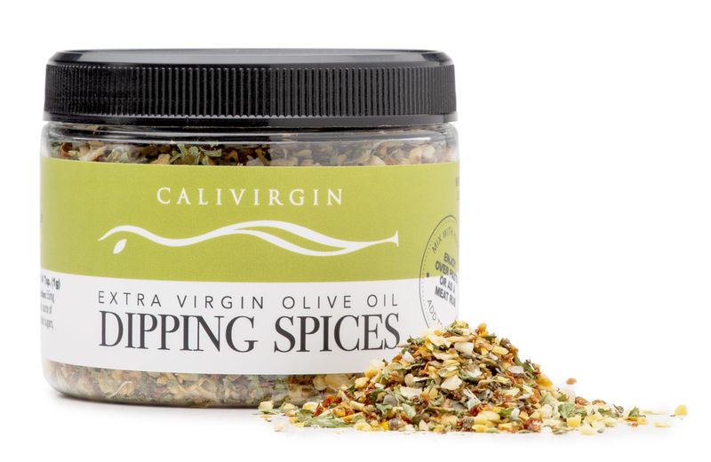 Calivirgin Olive Oil Dipping Spices - Restaurant Style Gourmet Spice Mix - Premium Dip Seasoning Spice Blend - Basil, Sun-dried Tomatoes, Garlic, Parsley &amp; Oregano - Bread Dipping Seasoning Mix - 85g