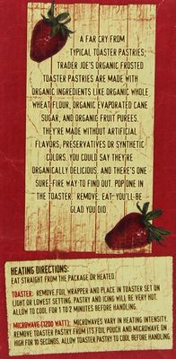 Trader Joe's Organic Frosted Toaster Strawberry Pastries (2 Pack)