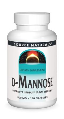Source Naturals D-Mannose, Potent Urinary Tract &amp; Bladder Health Support*, 500mg - 120 Capsules