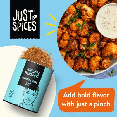 Just Spices Vegetable Allrounder, 2.64 OZ I Spice mix for delicious, spicy and healthy vegetables I Cooked, air fried or baked veggies