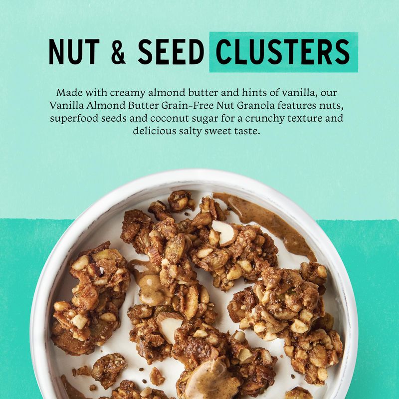 Purely Elizabeth, Vanilla Almond Butter, Keto Granola with MCT Oil, Grain-Free (3 Ct, 8oz Bags)