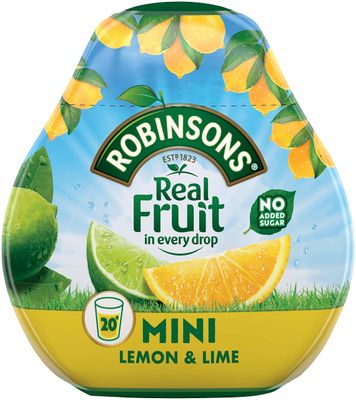 Robinsons Squash&#39;d Lemon &amp; Lime No Added Sugar 66ml (Pack of 2)