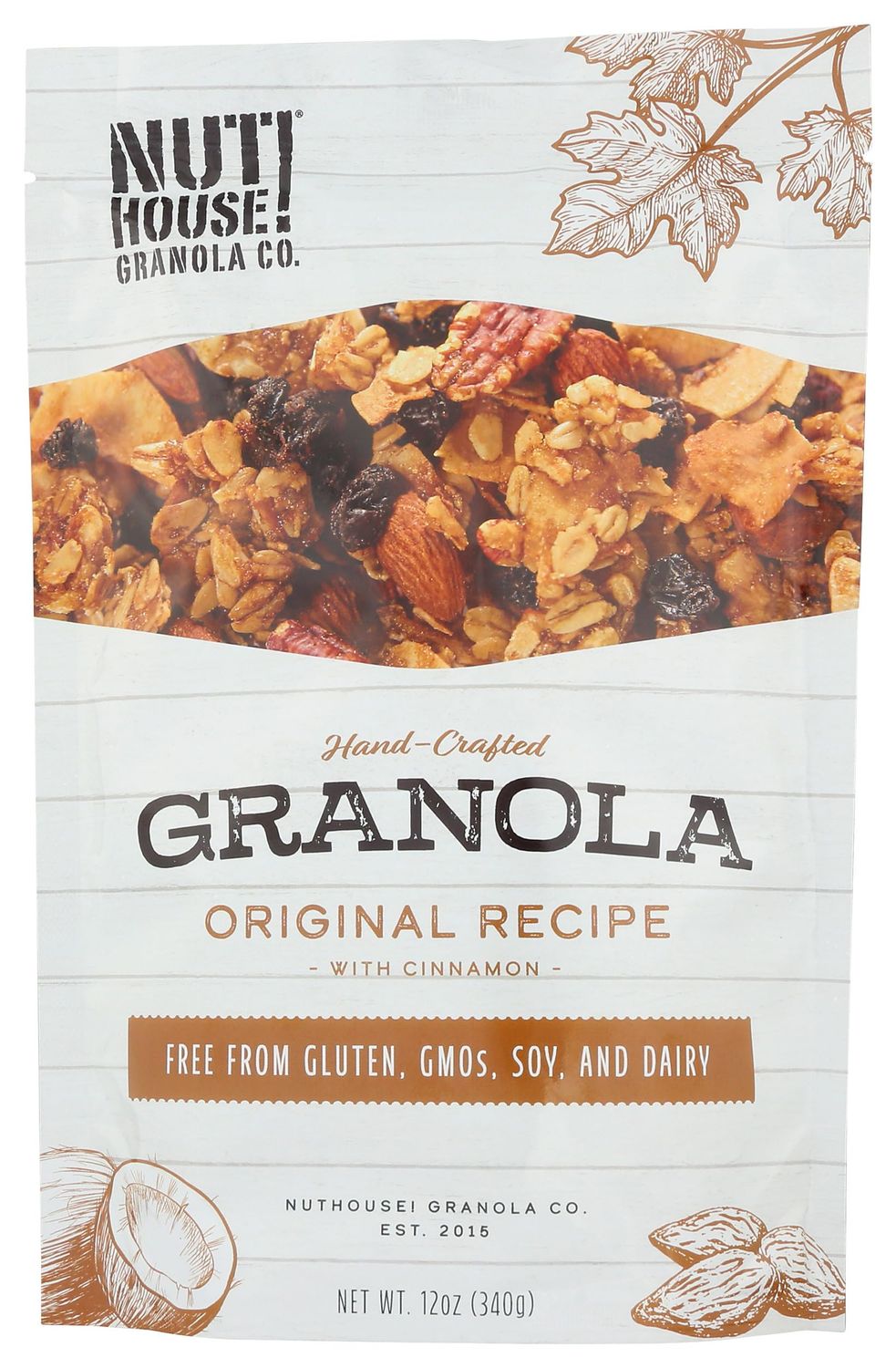 NUTHOUSE GRANOLA Original Recipe Granola, 12 OZ