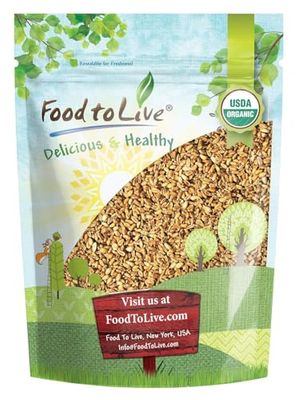 Food to Live Organic Oat Groats, 1 Pound - 100% Whole Grain, Non-GMO Seeds, Kosher, Raw, Non-Irradiated, Vegan, Bulk, Low Glycemic, Rich in Protein, Fiber, Copper and Manganese