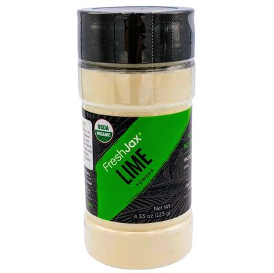 FreshJax Organic Lime Powder (4.33 oz Bottle) Non GMO, Gluten Free, Keto, Paleo, No Preservatives True Dried Lime Powder | Handcrafted in Jacksonville, Florida
