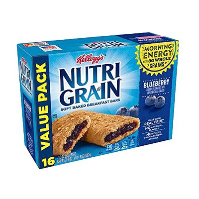 Kellogg&#39;s Nutri - Grain Blueberry Cereal Bar - 16 Pack