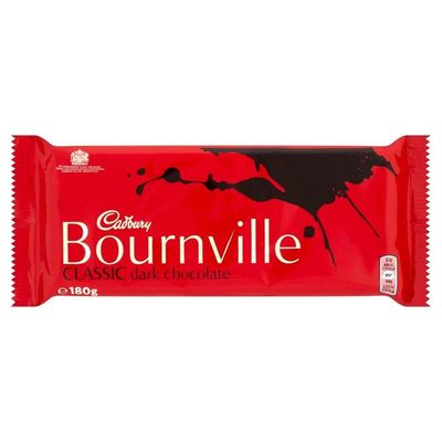 Cadbury Bournville Dark Chocolate 180g - Pack of 6