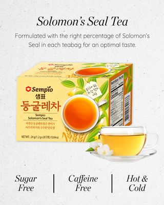 Sempio Solomon's Seal Tea (20 Tea Bags) - Earthy, Robust Drink for All-Day-Long. Sugar-Free, Caffeine-Free