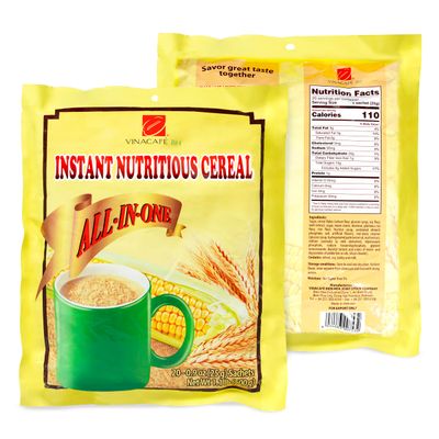 Vinacafe Instant Cereal Mix, 20 Sachets (14.11 Ounce)