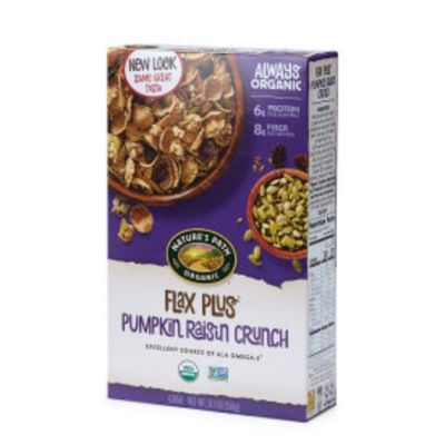 Nature&#39;s Path Organic Cereal, Flax Plus Pumpkin Raisin Crunch, 12 Oz Box (Pack of 4)