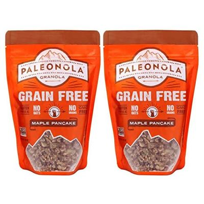 Paleonola - Grain Free Granola Maple Pancake Flavor - Non-GMO, Grain, Soy, Gluten, Dairy Free - Low Carb Protein Snack For A Healthy Breakfast- Pack of 2, 10 Oz. ea