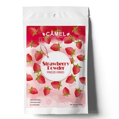 CAMEL Freeze Dried Strawberry Powder Premium Culinary Grade 10 oz 100% Natural Sweetened Baking Latte Smoothies Beverage High in Antioxidant Detox Gluten Free Vegan