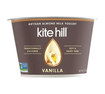 Kite Hill Artisan Almond Milk Yogurt Vanilla, 16 Oz (Pack Of 12)