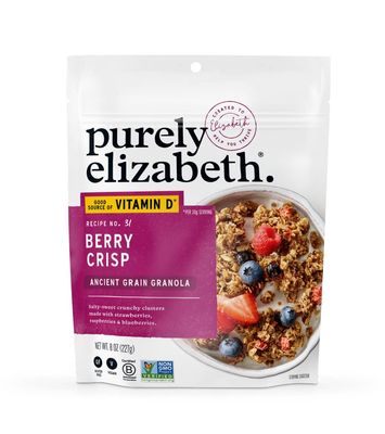 Purely Elizabeth, Berry Crisp, Ancient Grain Granola with Vitamin D, Gluten-Free (8oz Bag)