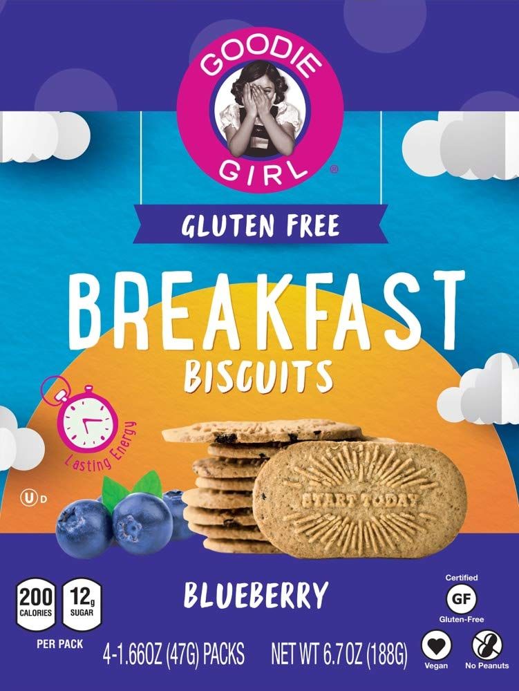 Goodie Girl, Breakfast Biscuits, Blueberry, 1.66 Ounce (Pack of 4)