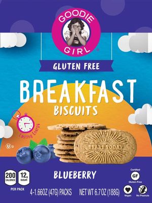 Goodie Girl, Breakfast Biscuits, Blueberry, 1.66 Ounce (Pack of 4)