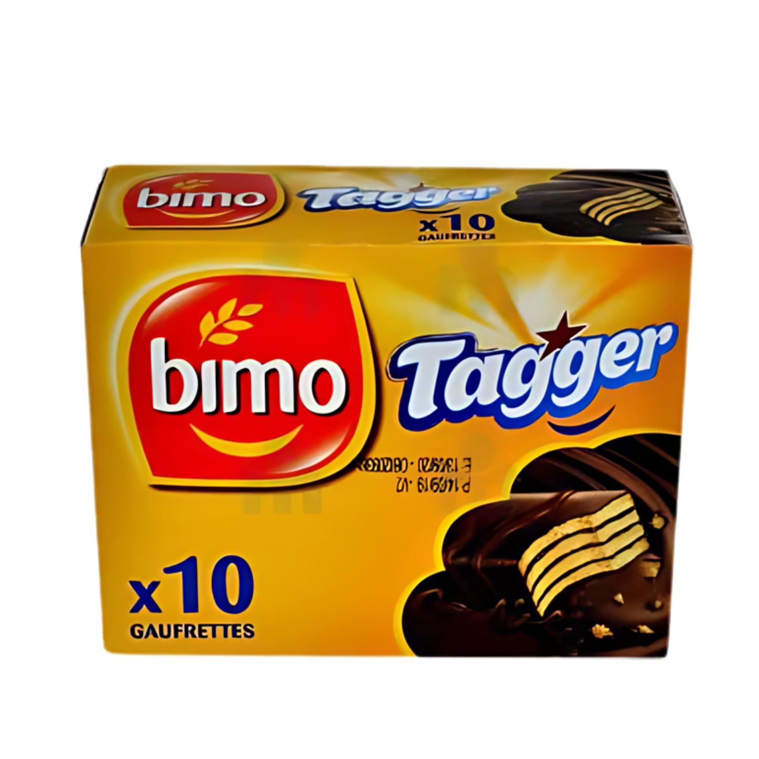 Generic Bimo Tagger Crispy Chocolate Waffle Snacks, Pack of 10, Moroccan Delight