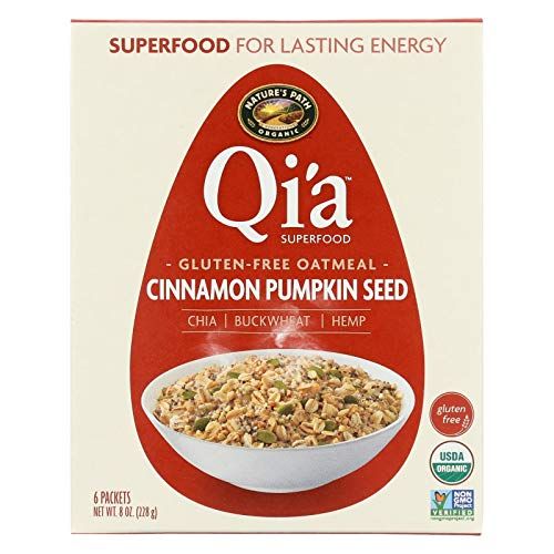 Nature&#39;s Path Qia Superfood Gluten-Free Oatmeal - Cinnamon Pumpkin Seed (6 Packets / Box)