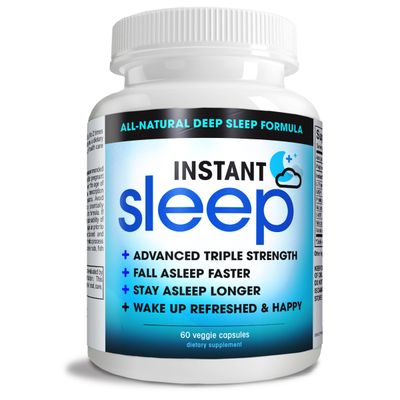Instant Sleep Complete Natural Sleep Aid Formula Maximum Strength Sleep Support Blend of L-Theanine, 5-HTP, Melatonin, Magnesium, Mucuna Pruriens Extract, GABA, and Phellodendron Root (herb Powder).