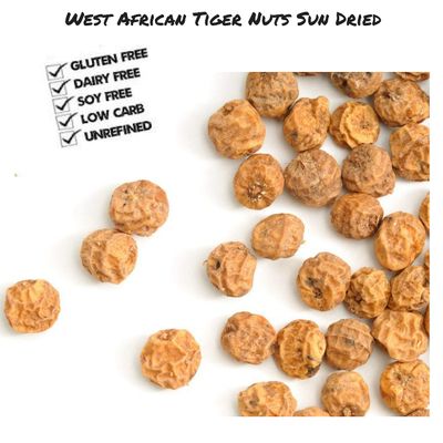 West African Tiger Nuts 1 Lbs , Perfect for Tigernut Milk Flour and for Keto Diet Sun Dried (Pack of 1 (1 Lbs))