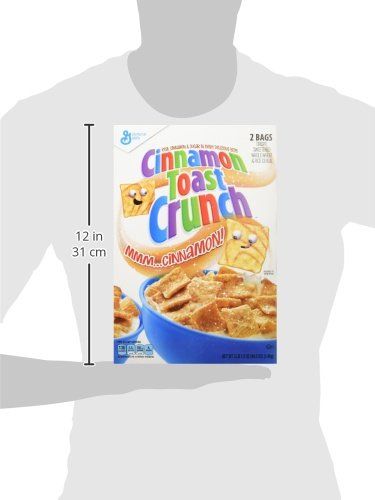 General Mills Toast Crunch Cereal, Cinnamon, 49.5 Ounce