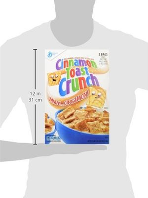 General Mills Toast Crunch Cereal, Cinnamon, 49.5 Ounce