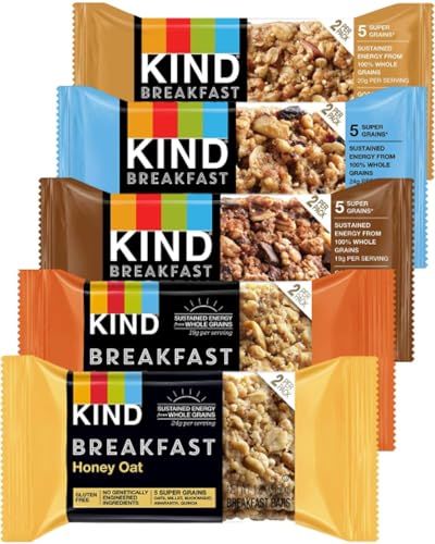 Breakfast Bars Variety 5 Flavors In Sanisco Packaging (Pack of 12 (24 Bars))
