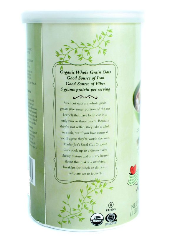 Trader Joe's Steel Cut Organic Oats 30 oz