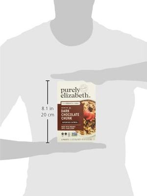 PURELY ELIZABETH Dark Chocolate Chunk Superfood Oatmeal 6 Count, 1.52 OZ