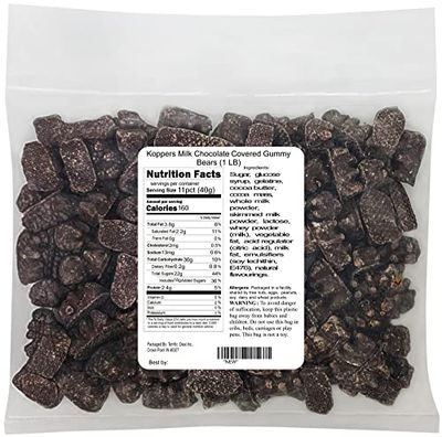 Koppers Milk Chocolate Covered Gummy Bears (1 LB)
