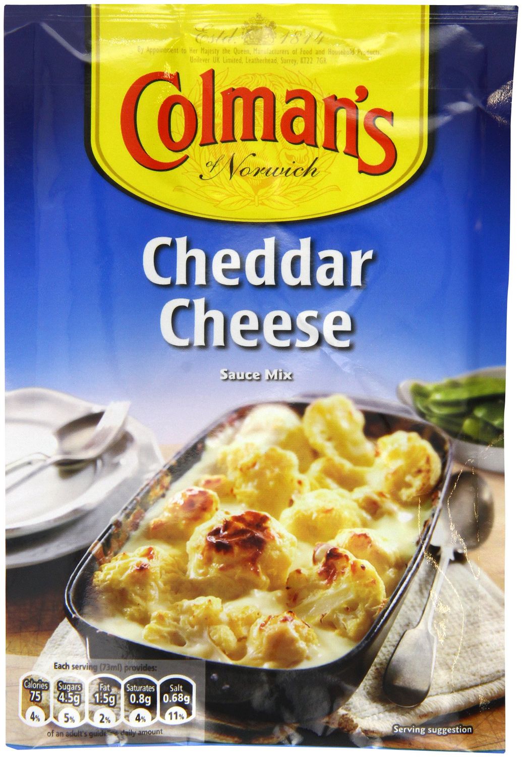 Colmans Cheddar Cheese Sauce Mix 40 g (Pack of 12)