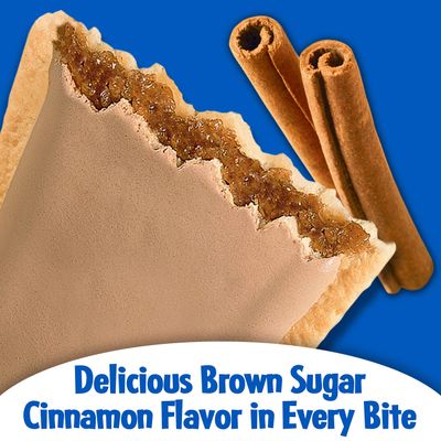Kellogg's, Pop-Tarts, Frosted Brown Sugar Cinnamon, 16 Count, 33.6oz Box (Pack of 2)