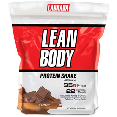 Labrada Nutrition Lean Body Hi-Protein Meal Replacement Shake, Chocolate, 2.47 Pound Tub(Pack of 1)