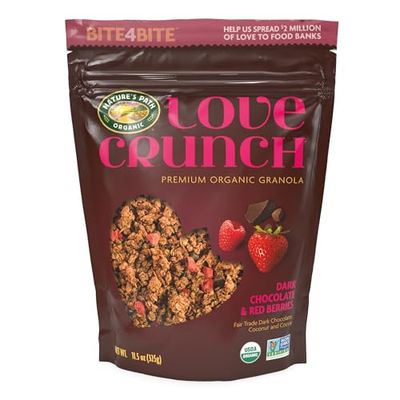 Love Crunch Organic Dark Chocolate and Red Berries Granola, Non-GMO, Fair Trade, by Nature&#39;s Path, 11.5 Ounce(Pack of 1)