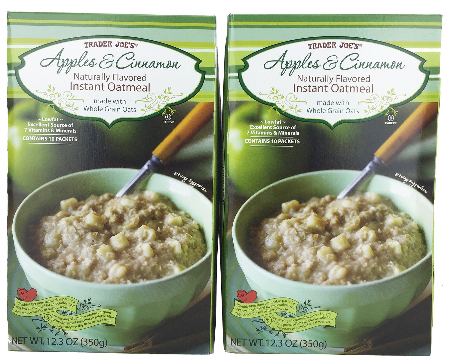 Trader Joe&#39;s Apple &amp; Cinnamon Naturally Flavored Instant Oatmeal (2 Pack)