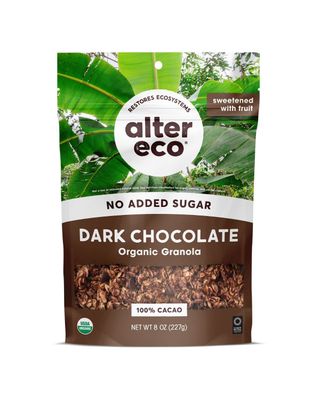 Alter Eco Dark Chocolate Granola, Healthy, Organic Breakfast &amp; Snack, Naturally Sweetened with Fruit, Vegan, No Artificial Sugars or Additives, Regeneratively-Farmed Oats (Dark Chocolate - 3 Pack)