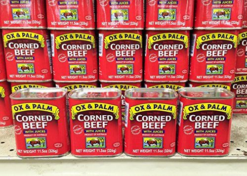 4 Packs Ox &amp; Palm Corned Beef with Juices 11.5oz Ea