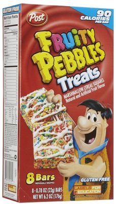 Post Fruity Pebbles &amp; Marshmallow Cereal Bar Treats (Pack of 3) 8 Count Boxes