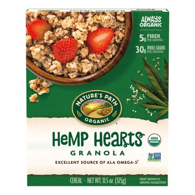Nature&#39;s Path Organic Hemp Hearts Granola, 11.5 oz (Pack of 1), Non-GMO
