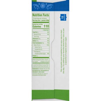 Simple Truth Organic Instant Oatmeal 12 Ct (Pack of 2)